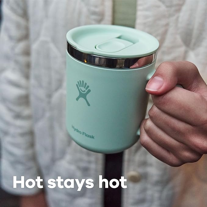 Hydro Flask Coffee Mug – Insulated Stainless Steel, Non Spill, Leak Proof Travel Mug 24 Oz Beachplum Purple
