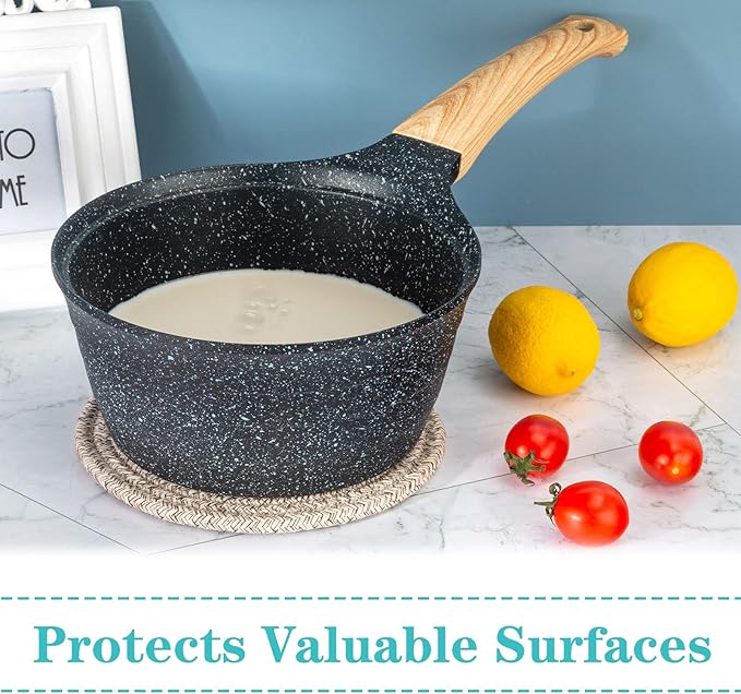 Trivets for Hot Dishes, Pots and Pans, 8 Inches Hot Pads 5 Pcs, Pot Holders for Kitchen, Heat Resistant Mat Protect Counter, Coasters Set Home Essentials Farmhouse Decor (Brown)