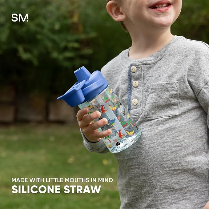 Simple Modern Marvel Kids Tritan Plastic Summit Water Bottle | 12 oz BPA-Free Cup with Covered Leak Proof Straw Lid for Girls, Toddlers | Spider Gwen