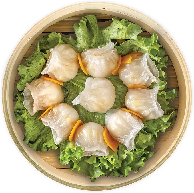 Helen's Asian Kitchen Bamboo Food Steamer with Lid - 100% Natural Bamboo - Basket Steamers for Cooking Dumplings, Dim Sum, Veggies, Fish, Meat - Preserve Nutrients & Flavors - 12-Inch