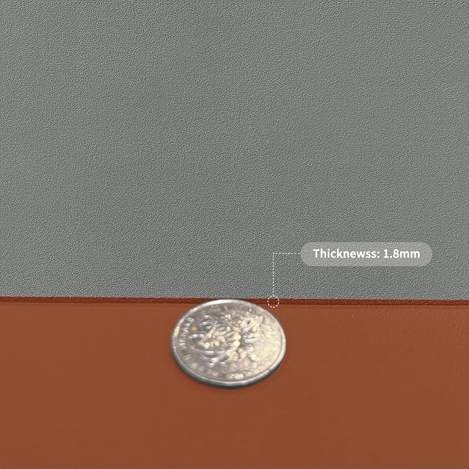 Nightstand Protector Top - 14x30 Inch Waterproof Easy to Clean Can Conceal Flaws Protector The Table Top from Scratches Used for Dining (Brown+Gray 14x30)