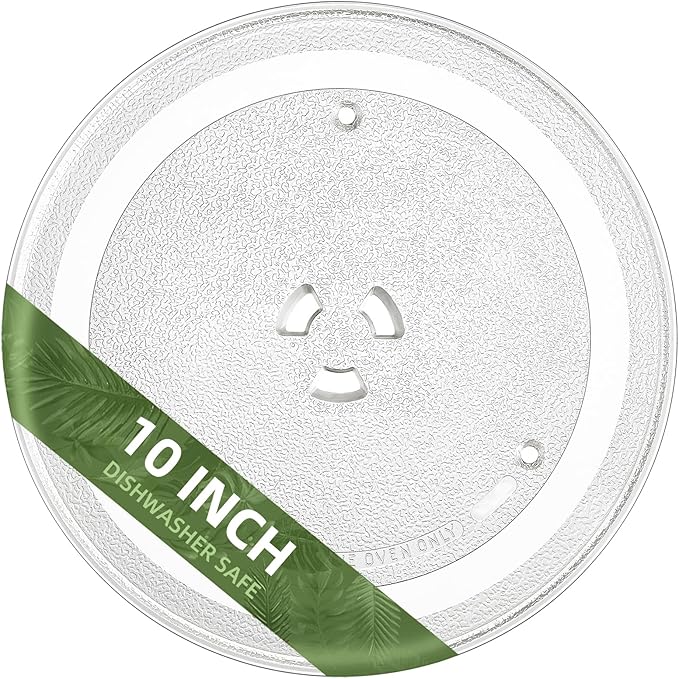 10" Microwave Turntable Compatible with Samsung DE74-00027A, 10 inch Replacement Microwave Glass Plate for Emerson