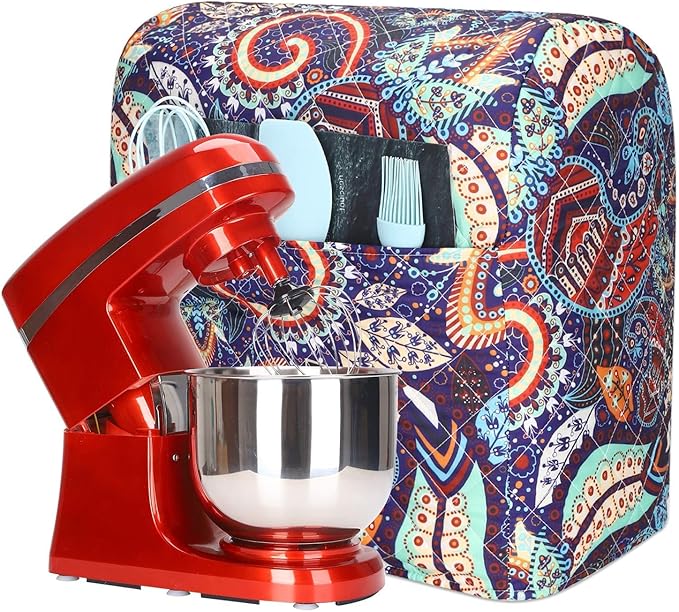 Kitchen Aid Mixer Cover,Kitchen Stand Mixer Cover Compatible With 5-8 Quart Kitchenaid Hamilton Mixers,Kitchen Aid Covers for Stand Mixer With Pockets,Kitchen Aid Mixer Assecories