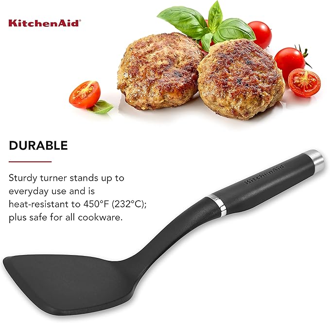 KitchenAid KO015OHOBA Gourmet Nylon Short Turner,Matte Black