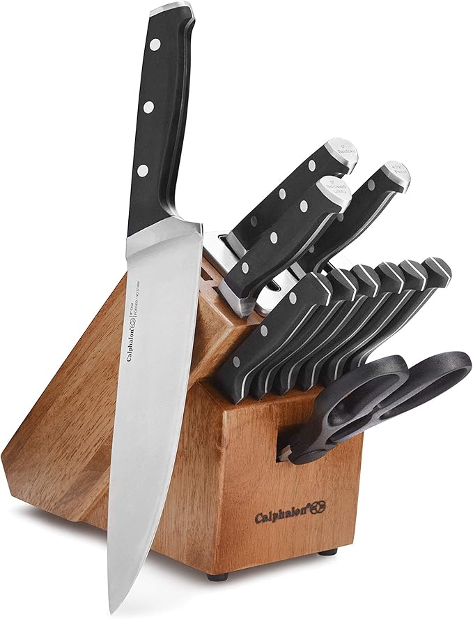 Calphalon Classic Self-Sharpening Cutlery Knife Block Set with SharpIN Technology, 12 Piece
