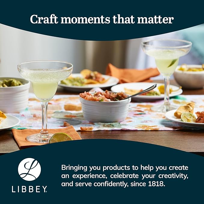 Libbey Margarita Party Glasses, Set of 12