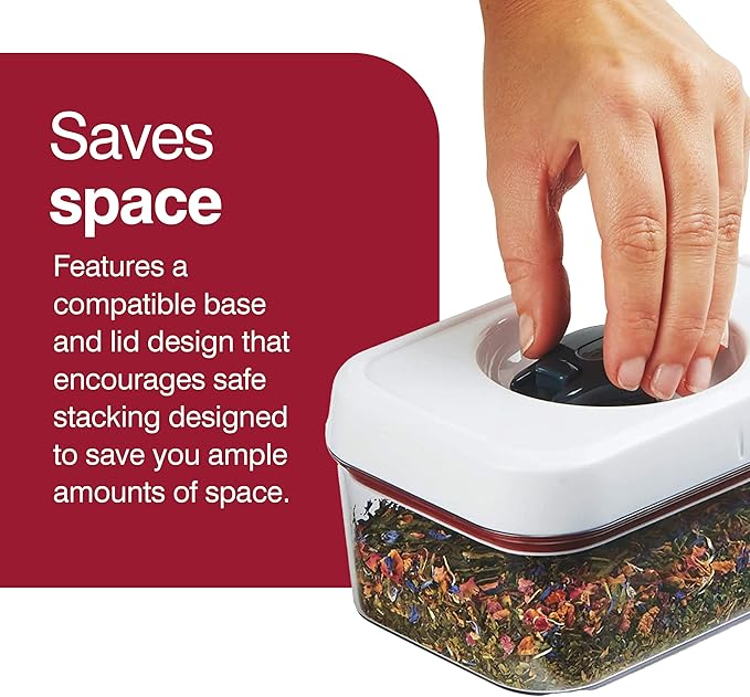 Zyliss Twist & Seal .5 Qt Storage Container - Dishwasher-Safe, BPA-Free Food Storage Container for Kitchen and Pantry Organization - Perfect for Flour, Rice, Pasta, Dog Food, or Cat Food