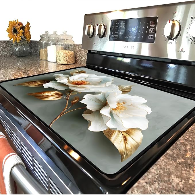 Stove Top Cover for Electric Stove, 28.35 x 20.47 in Glass Stove Top Cover - Image 4