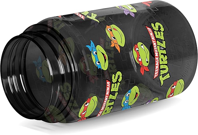 Simple Modern Nickelodeon TMNT Kids Water Bottle Plastic BPA-Free Tritan Cup with Leak Proof Straw Lid | Reusable and Durable for Toddlers, Boys | Summit Collection | 12oz, TMNT Turtles Unite