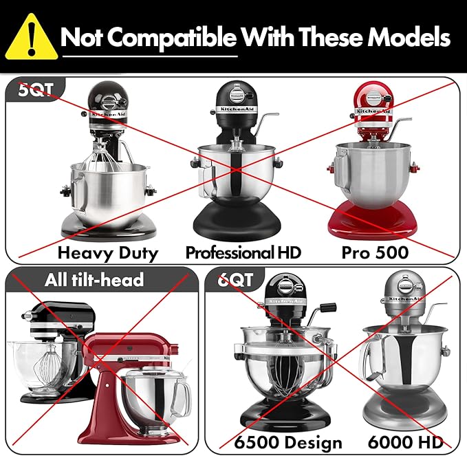 Flat Beater Replacement for KitchenAid 5plus/6 Qt. Bowl-Lift Stand Mixers/Polished 18/8 Stainless Steel Paddle Accessories/No coating/Dishwasher Safe/Replacement for KN256CBT