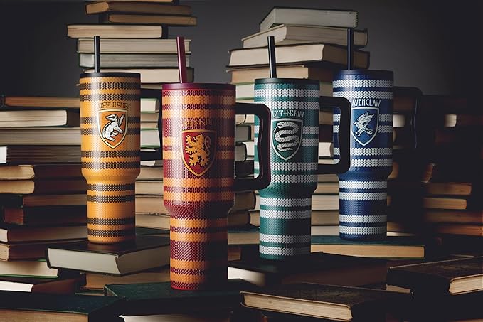 Simple Modern Harry Potter 40 oz Tumbler with Handle and Straw Lid | Insulated Reusable Stainless Steel Water Bottle Travel Mug | Gifts for Women Men Him Her | Trek Collection | 40oz | Slytherin Scarf