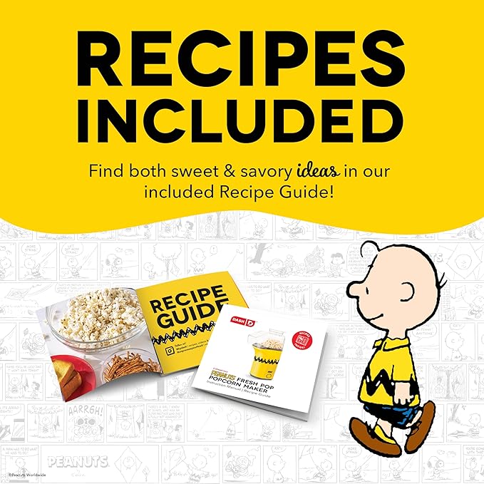Peanuts x Dash Fresh Pop Popcorn Maker