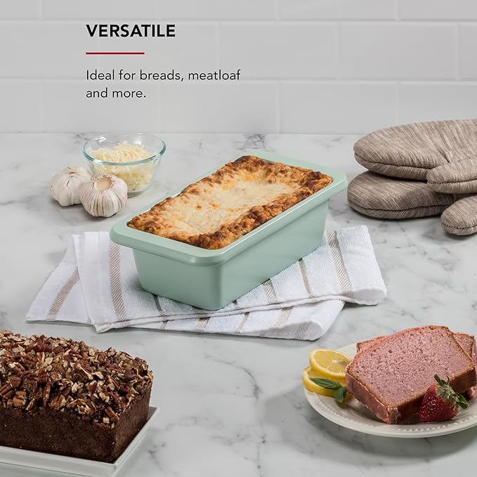 KitchenAid 9x5in Nonstick Aluminized Steel Loaf Pan, Pistachio