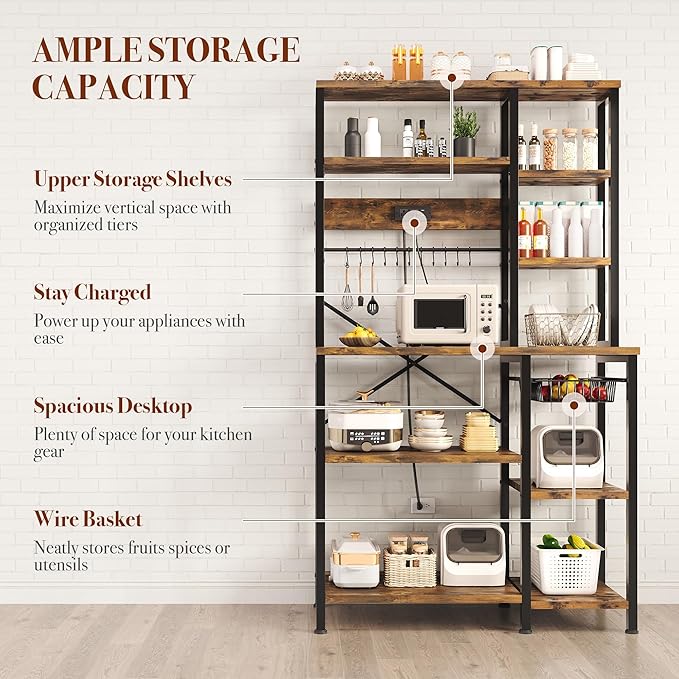 GRUSIGN Kitchen Bakers Rack - Image 4