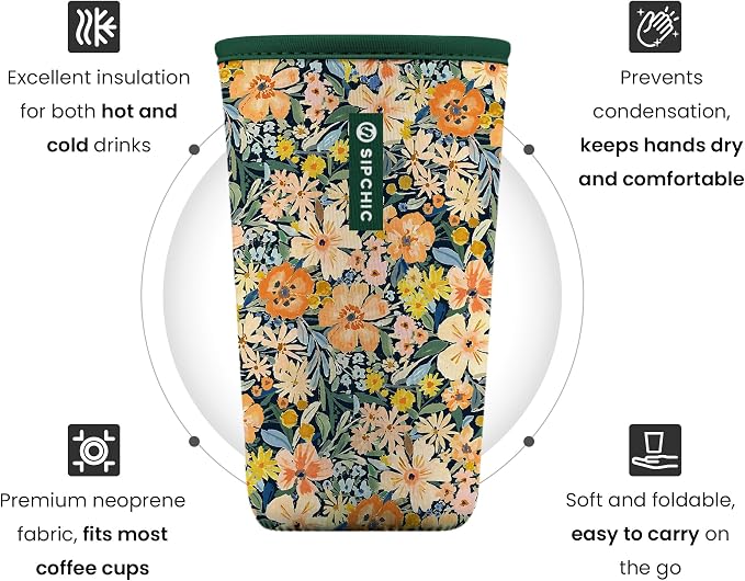Iced Coffee Sleeve – Neoprene Reusable Cup Sleeves - Image 2