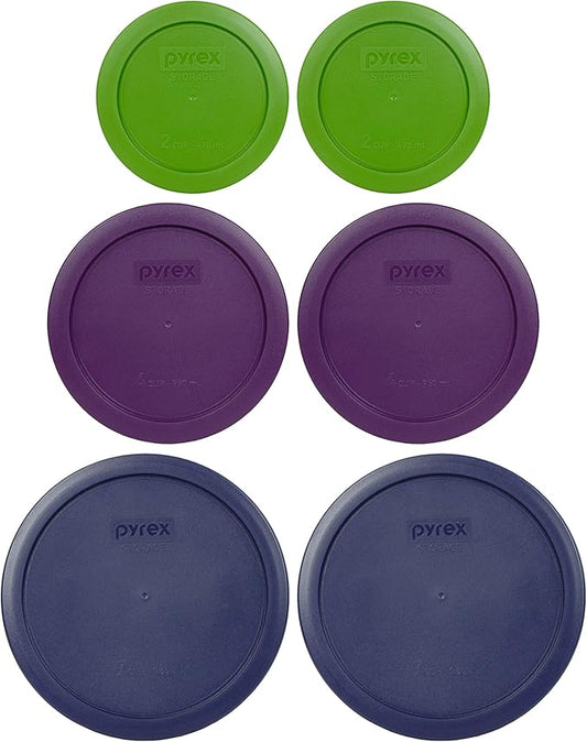 Pyrex Simply Store Replacement Lids for 6 Piece Storage Set - Lids only