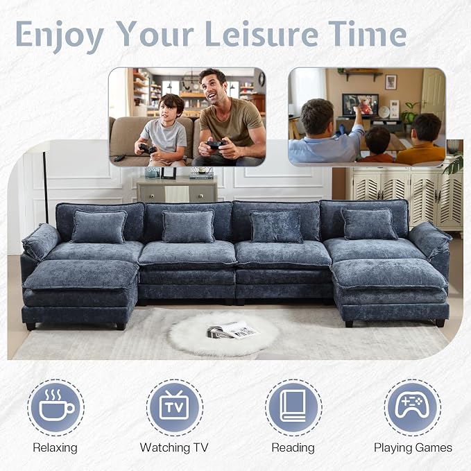 Modular Sectional Sofa, Cloud Couch - Image 6