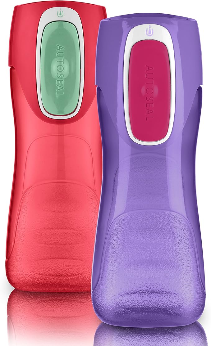 Contigo AUTOSEAL Trekker Kids Water Bottles, 14 oz., 2-Pack, Sprinkles and Wink