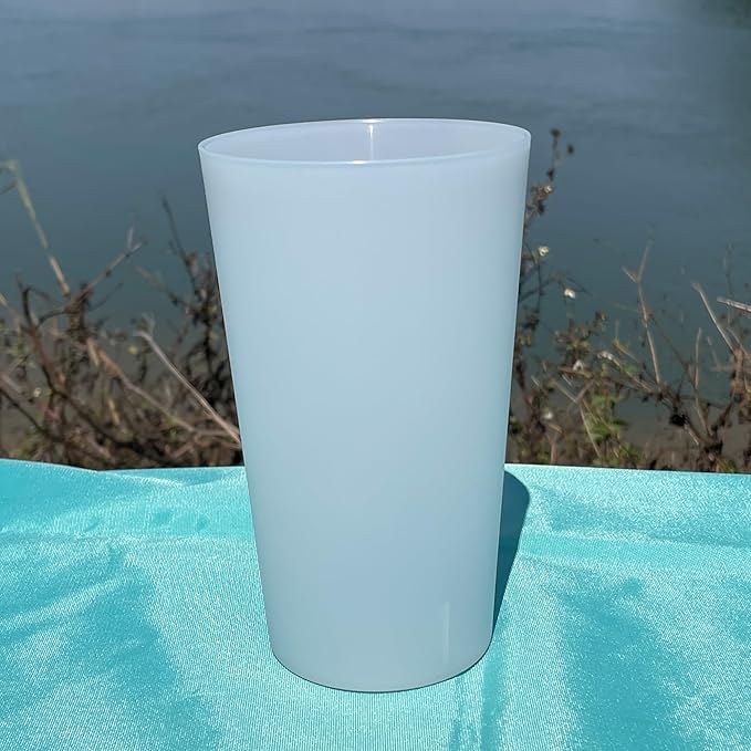 Unbreakable Plastic Cups Reusable - 28 oz Plastic Tumblers set of 12, BPA-Free Dishwasher Safe & Lightweight Reusable Cups for Kitchen, Home, Office, Outdoor