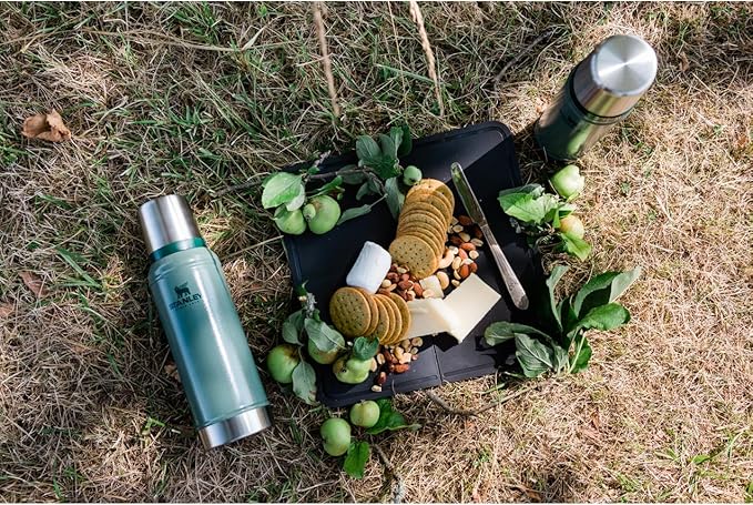 Stanley Classic Legendary Vacuum Bottle 20 oz | Wide Mouth with Leakproof Cup Lid | Keep Drinks Hot or Cold | Packable for Travel | Insulated Stainless Steel Thermal Bottle | BPA-Free | Matte Black