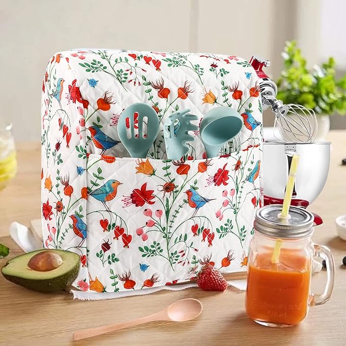 Stand Mixer Cover,Kitchen Mixer Cover Compatible With 5-8 Quart Kitchenaid Hamilton Mixers,Pioneer Woman Kitchen Aid Covers for Stand Mixer,Pioneer Women Kitchen Aid Mixer Assecories