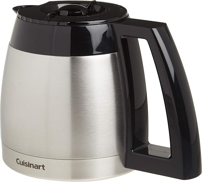 Cuisinart DCG-600RC 10-Cup Replacement Thermal Carafe with Lid, Compatible with Cuisinart Coffeemakers, Stainless Steel