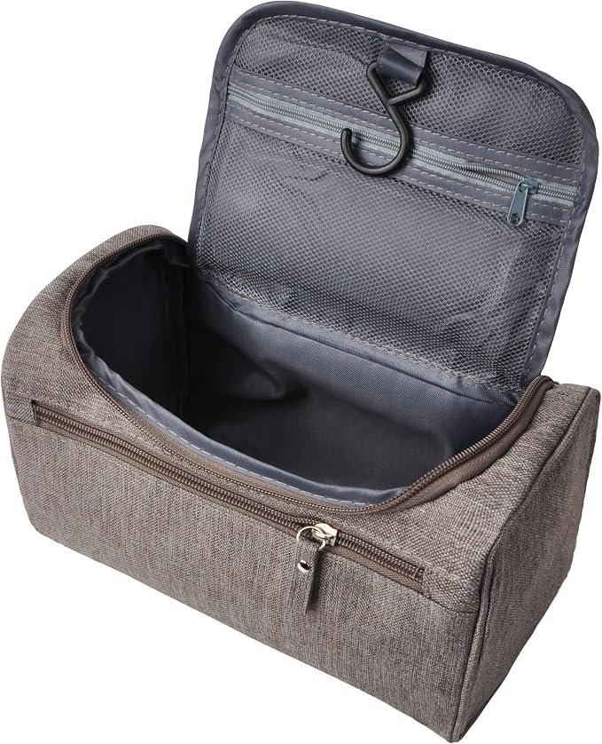 Vercord Mens Toiletry Bag Wash Travel Small Shaving Dop Kit Shower Bathroom by Vercord
