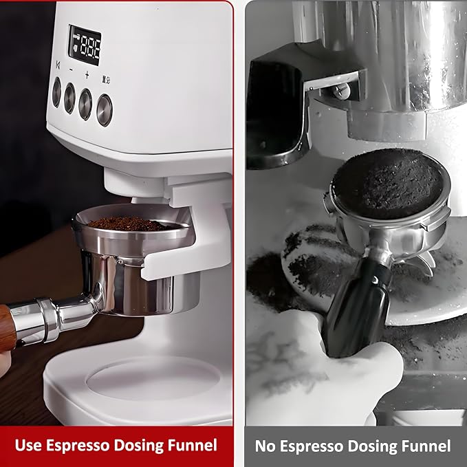 51mm Espresso Dosing Funnel and Puck Screen Set, Coffee Dosing Ring Aluminum - Image 6
