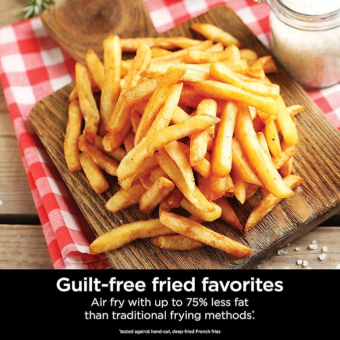 Ninja AF080 Mini Air Fryer, 2 Quarts Capacity, Compact, Nonstick, with Quick Set Timer, Grey