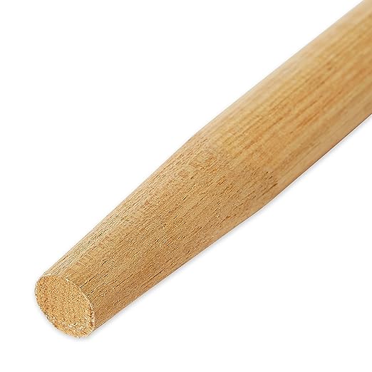Rubbermaid Commercial Products Sanded Wood Broom Handle with Tapered Tip, 60-Inch, Natural for Floor Cleaning/Sweeping in Home/Office
