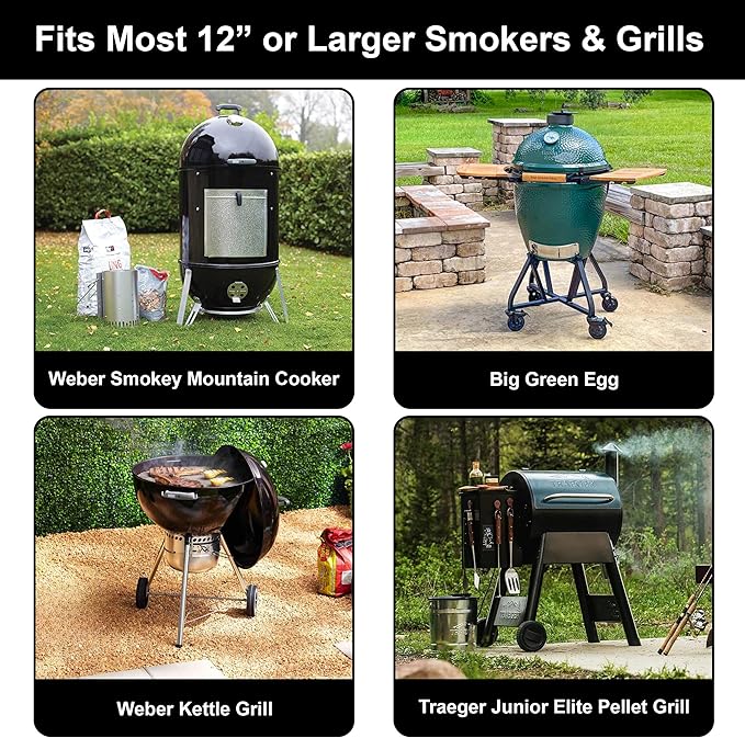 Sorbus Non-Stick Rib Rack - Porcelain Coated Steel Roasting Stand – Holds 4 Rib Racks for Grilling & Barbecuing - Perfect BBQ Accessories for Smoker and Grill - Durable and Convenient Design (Silver)