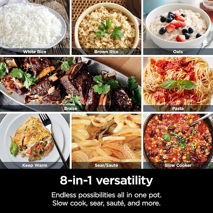 Ninja 10-in-1 Everyday PossibleCooker™ Pro 6.5QT, 8 Cooking Functions, One-Pot Cooking, Replaces 10 Cooking Tools, Faster Cooking, Family-Sized Capacity, Adjustable Temp Control, MC1101, Midnight Blue