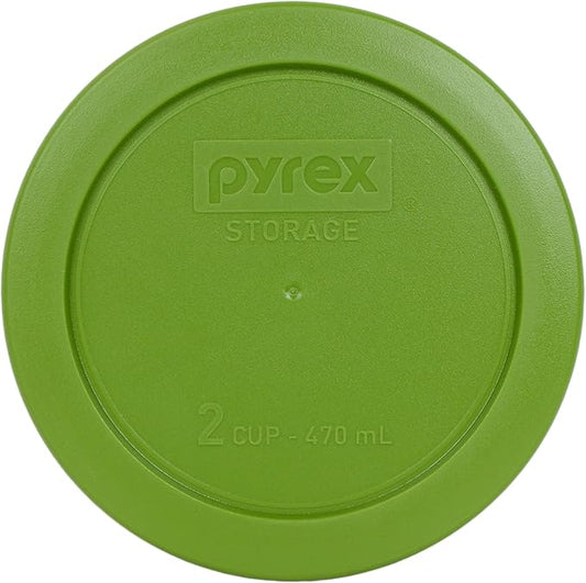 Pyrex 7200-PC Round 2 Cup Storage Lid for Glass Bowls (1, Lawn Green)