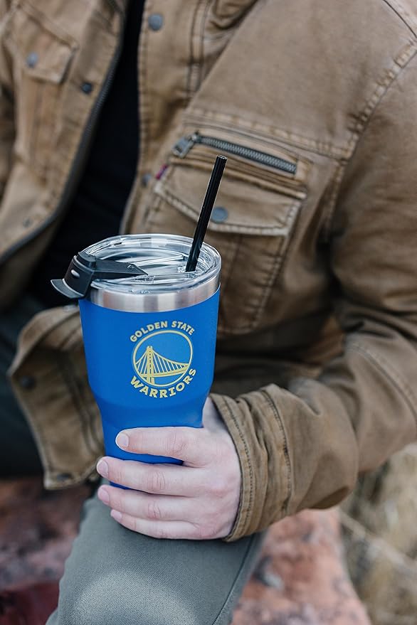 Simple Modern Officially Licensed NBA Tumbler with Flip Lid and Straw Insulated Stainless Steel Cup | Cruiser Collection | 30oz