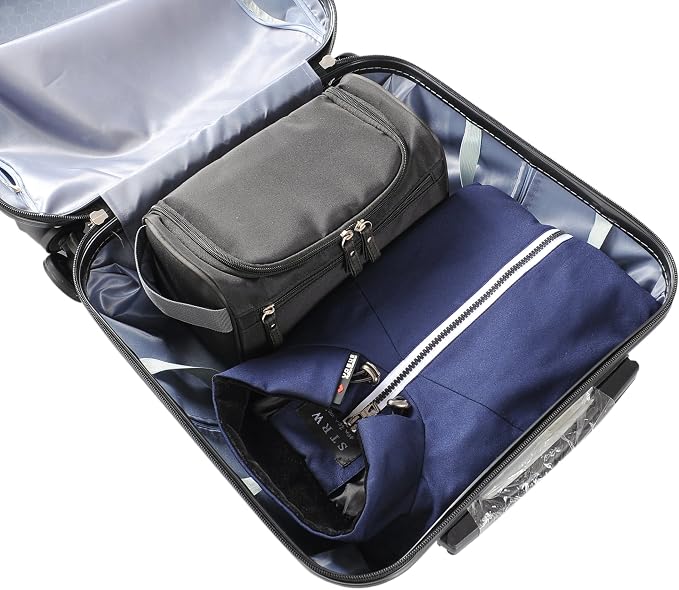 Vercord Mens Toiletry Bag Wash Travel Small Shaving Dop Kit Shower Bathroom - Image 6