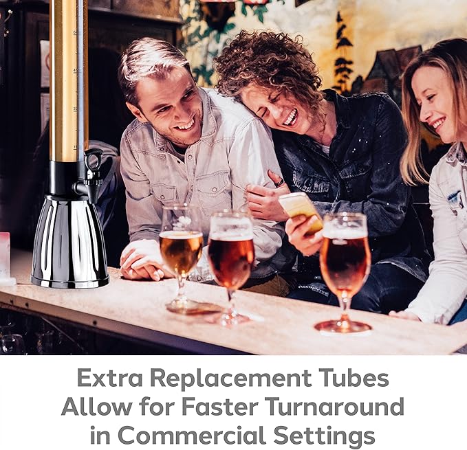 OGGI Set of Two Replacement Ice Tubes for Beer Tower, Ideal Spares for Commercial Use, Fits OGGI 8088 Series Beer Towers