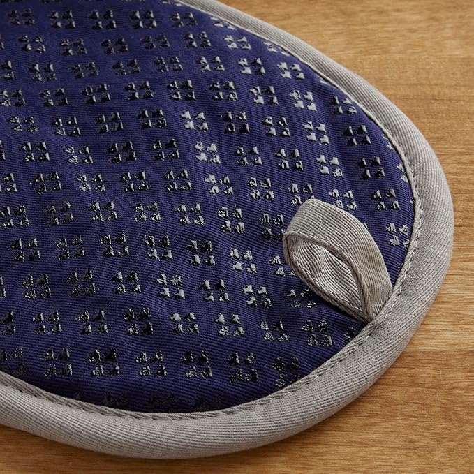 KitchenAid Asteroid Pot Holder 2-Pack Set, Cobalt Blue, 6.5"x10"