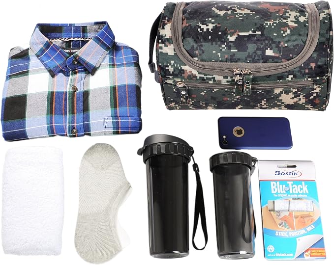 Vercord Mens Toiletry Bag Wash Travel Small Shaving Dop Kit Shower Bathroom - Image 6