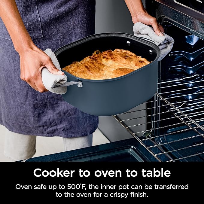 Ninja 10-in-1 Everyday PossibleCooker™ Pro 6.5QT, 8 Cooking Functions, One-Pot Cooking, Replaces 10 Cooking Tools, Faster Cooking, Family-Sized Capacity, Adjustable Temp Control, MC1101, Midnight Blue