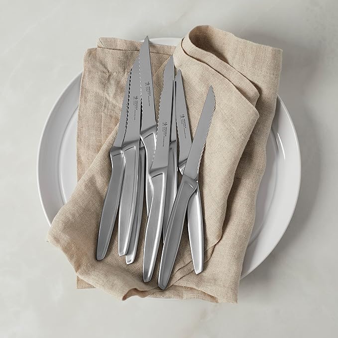 HENCKELS 16-pc Stainless Steel Serrated Steak Knife Set