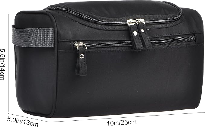 Vercord Mens Toiletry Bag Wash Travel Small Shaving Dop Kit Shower Bathroom - Image 3