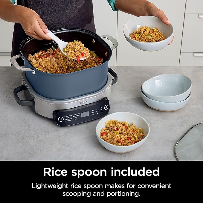Ninja 10-in-1 Everyday PossibleCooker™ Pro 6.5QT, 8 Cooking Functions, One-Pot Cooking, Replaces 10 Cooking Tools, Faster Cooking, Family-Sized Capacity, Adjustable Temp Control, MC1101, Midnight Blue
