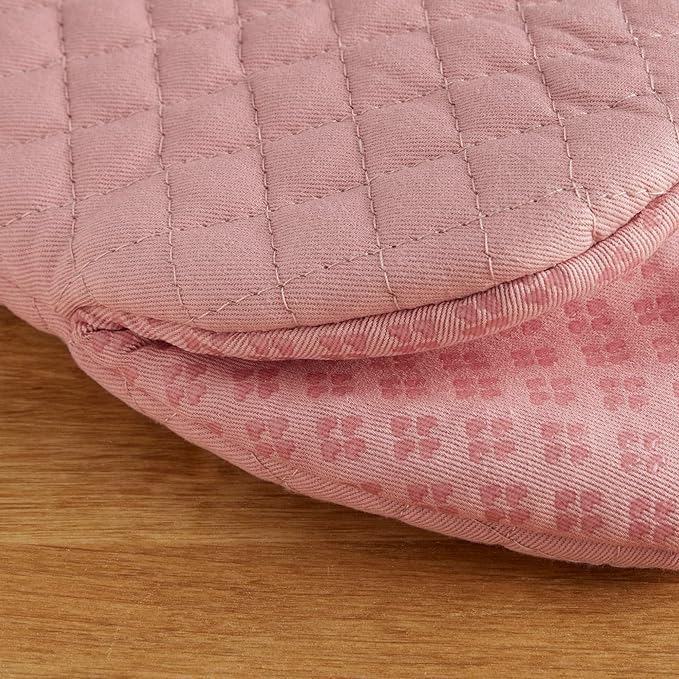 KitchenAid Asteroid Mini Oven Mitt Set, 5.5"x8", Dried Rose, 2 Piece