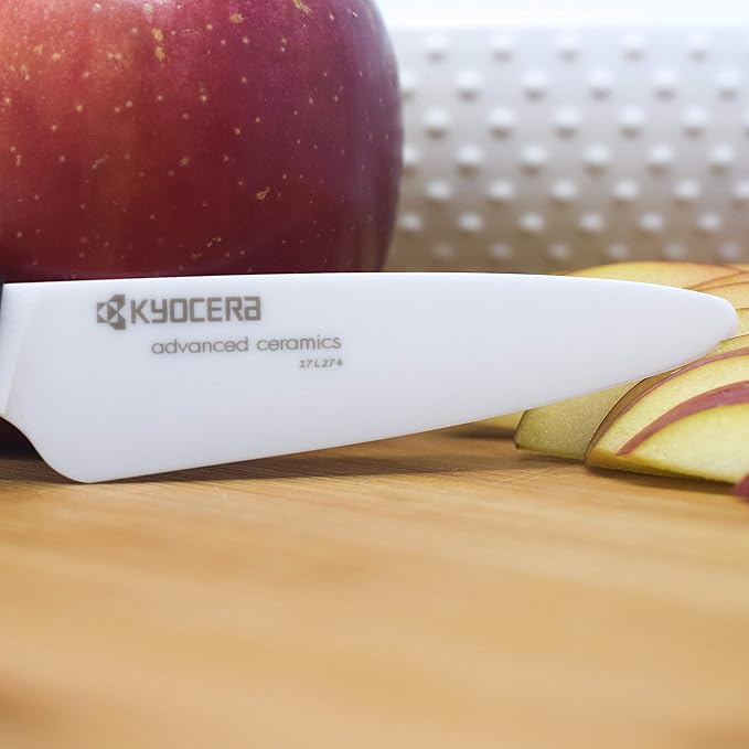 Kyocera FK-3PC-WHOR 3Piece Advanced ceramic Revolution Series Knife Set, Blade Sizes: 5.5", 4.5", 3", Orange
