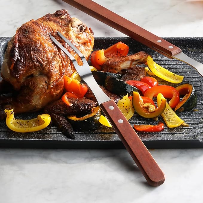 New Star Foodservice | Commercial Grade BBQ Fork, Wood Handle (13-Inch)