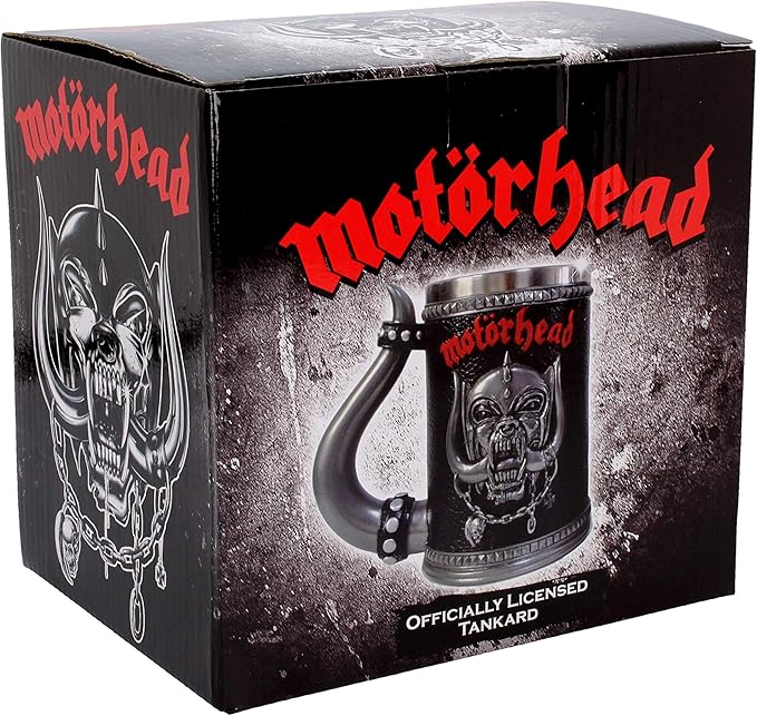 Nemesis Now Motorhead Tankard Mug 14cm Black, Resin w/Stainless Steel Insert