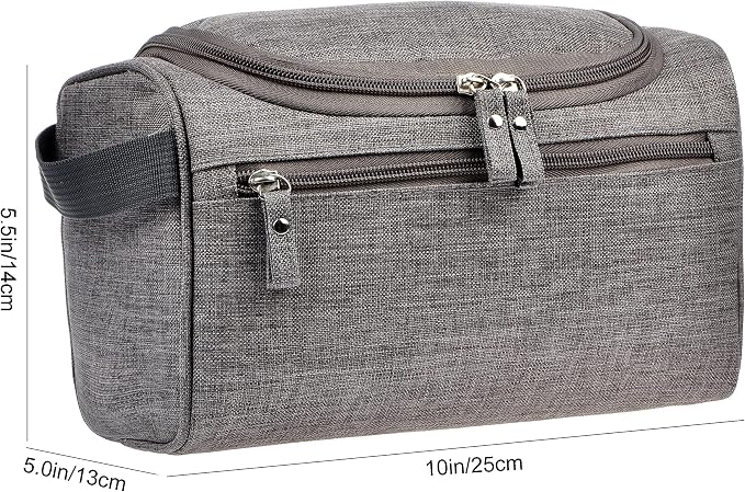 Vercord Mens Toiletry Bag Wash Travel Small Shaving Dop Kit Shower Bathroom - Image 2