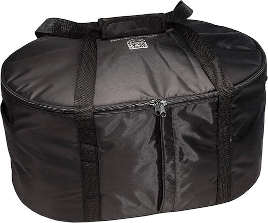 Hamilton Beach Portable Slow Cooker Travel Bag, Insulated Carrier Case for 4, 5, 6, 7 & 8 Quart Crock, Internal Mesh Net Holds Pot in Place, Compatible With Other Brands, Black (33002)