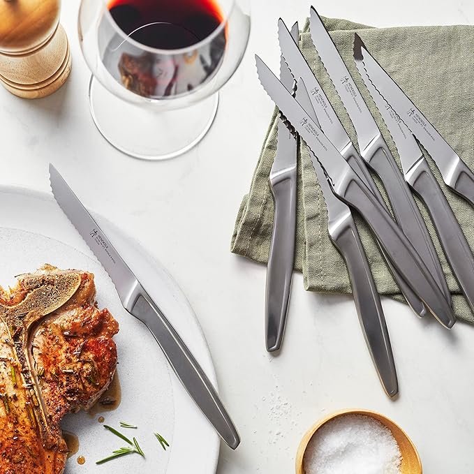 HENCKELS 16-pc Stainless Steel Serrated Steak Knife Set