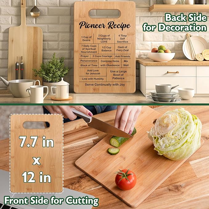 JW Pioneer Gifts 2025, Jehovah Witness Gifts Idea, JW Gifts for JW Jehovah's Witnesses JW Pioneer Convention Kids Women Men, Pioneer Recipe Cutting Board